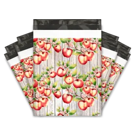 10x13 Apples and Blossoms Designer Poly Mailers Shipping Mailers Premium Printed Mailers