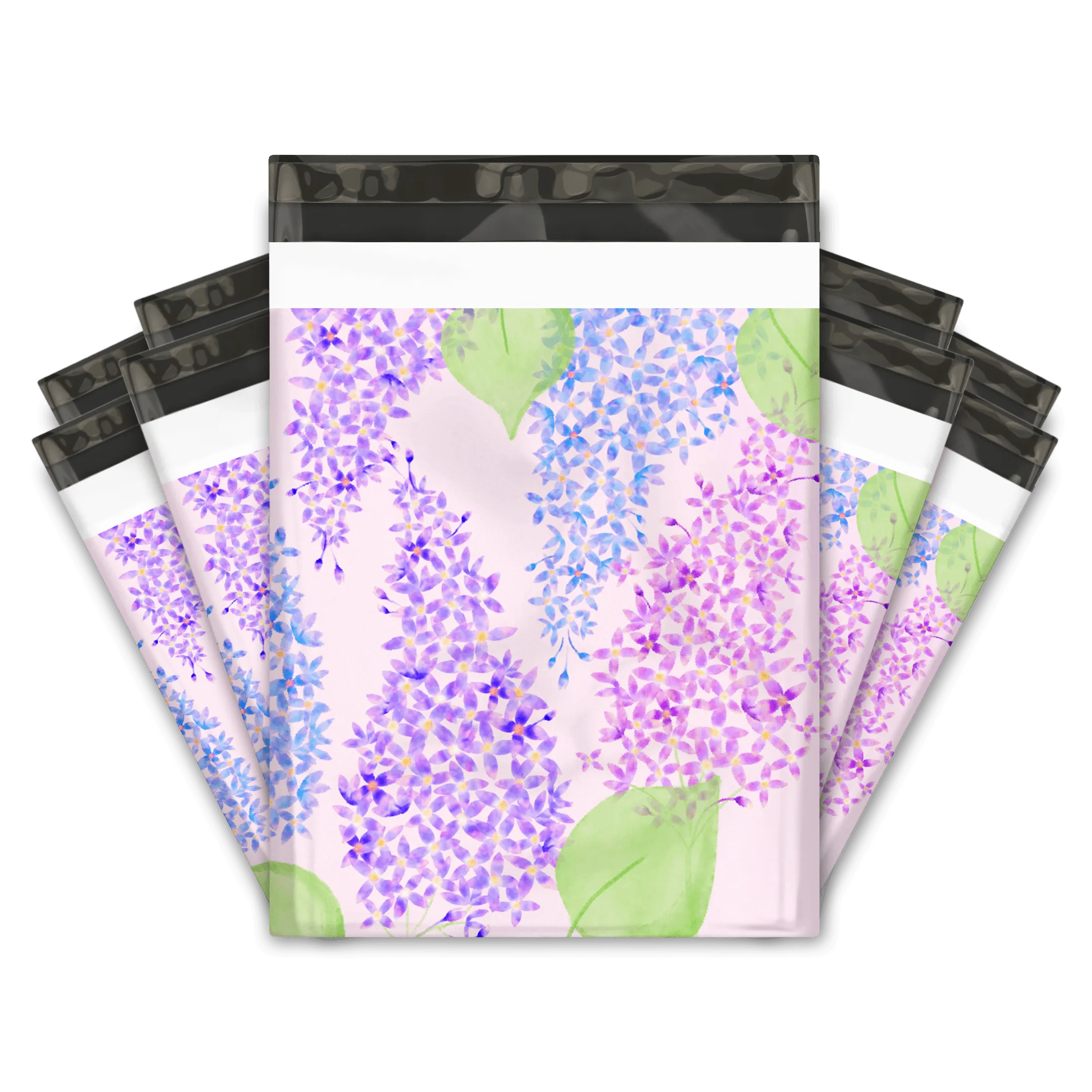 10x13 Lilacs Designer Poly Mailers Shipping Envelopes Premium Printed Bags
