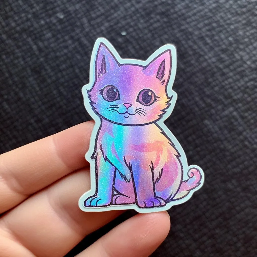 25x Custom Holographic Decals - Personalized Stickers for Wall, Windows, Tumblers, Cups