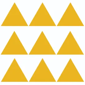 30x Customizable Triangle Shape Decal Set - Vinyl Car Window and Bumper Stickers