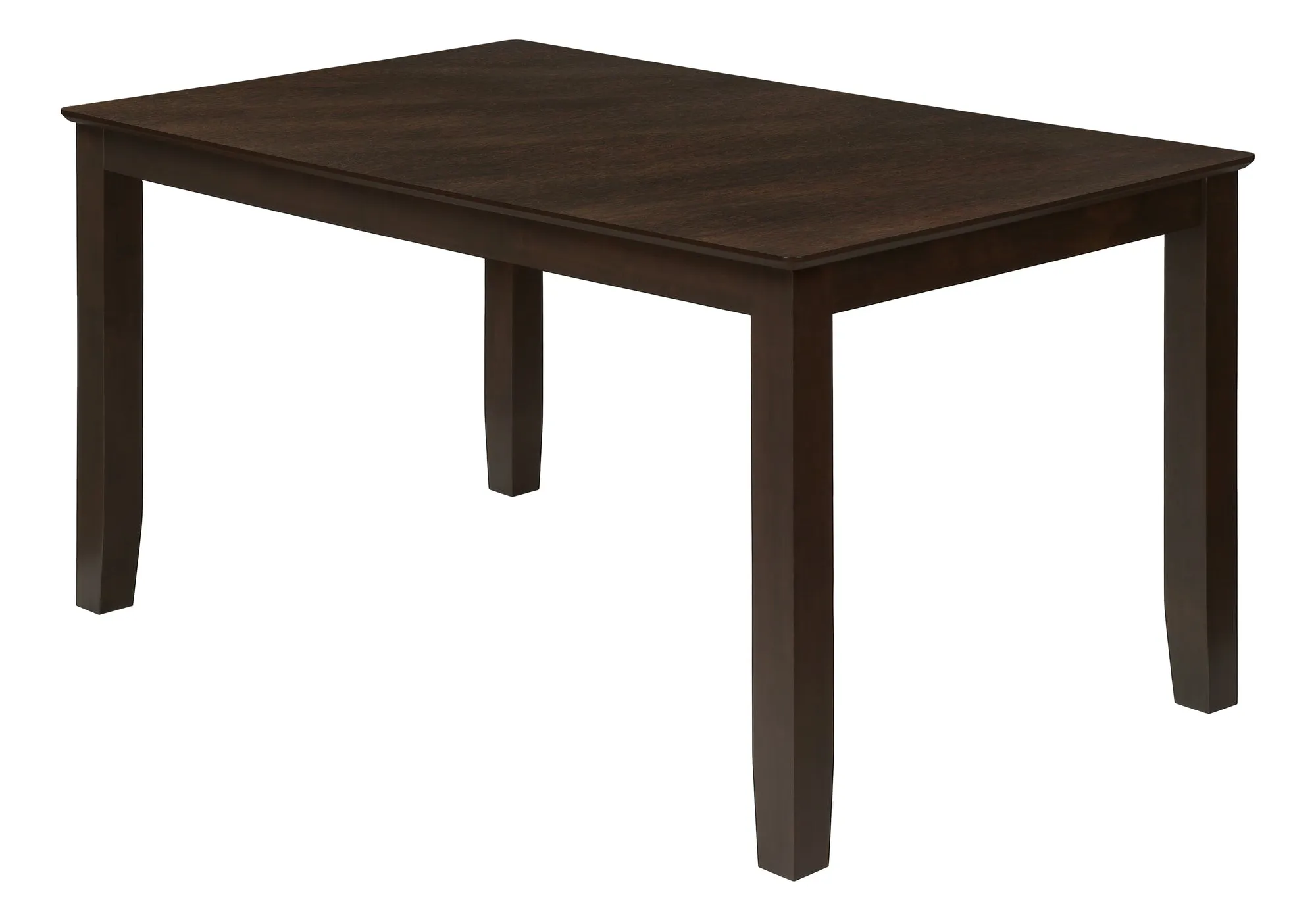 60" Rectangular Brown Veneer Dining Table for Dining Room & Kitchen