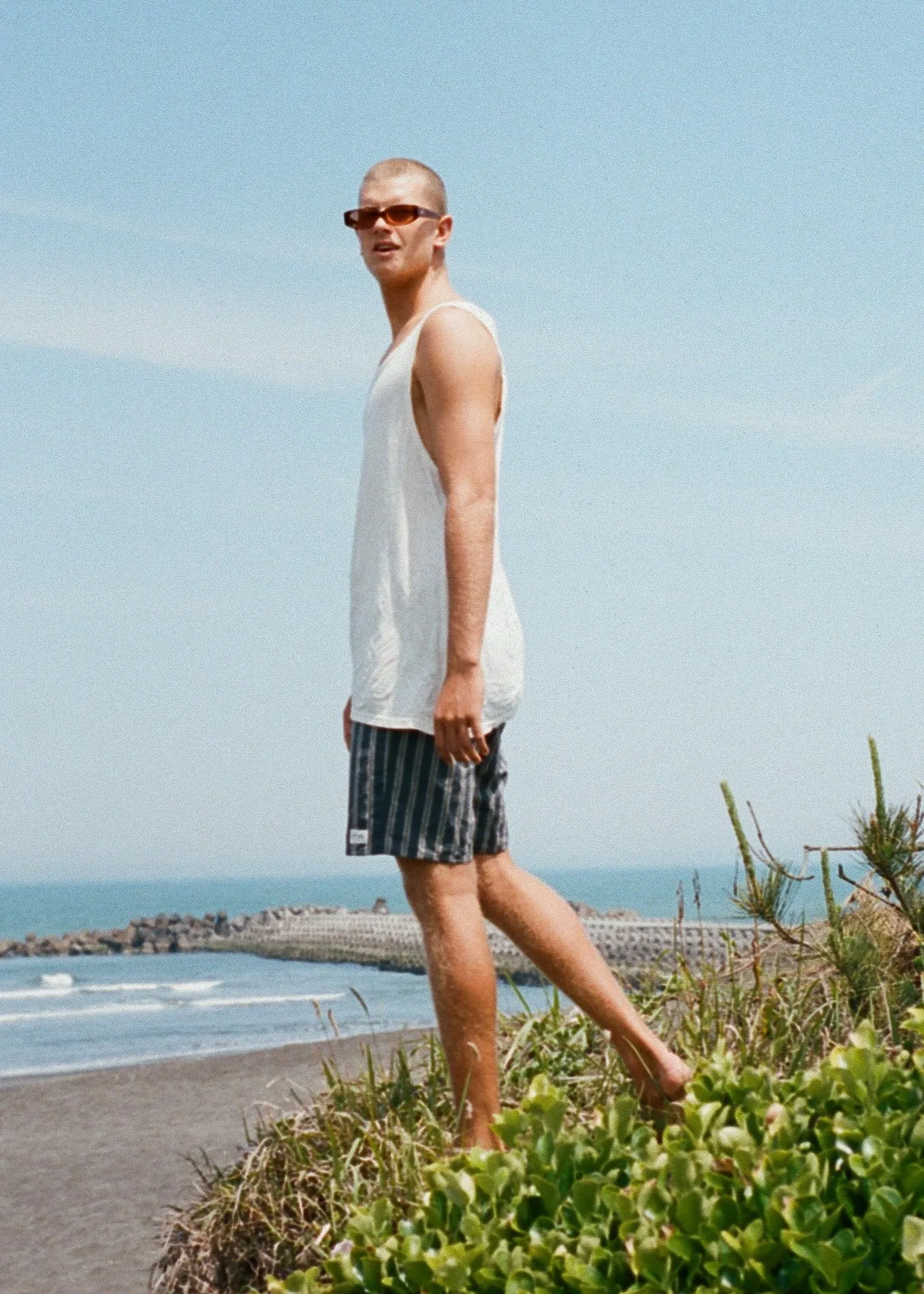 Afends Mens Baywatch Checkout - Elastic Waist Boardshort