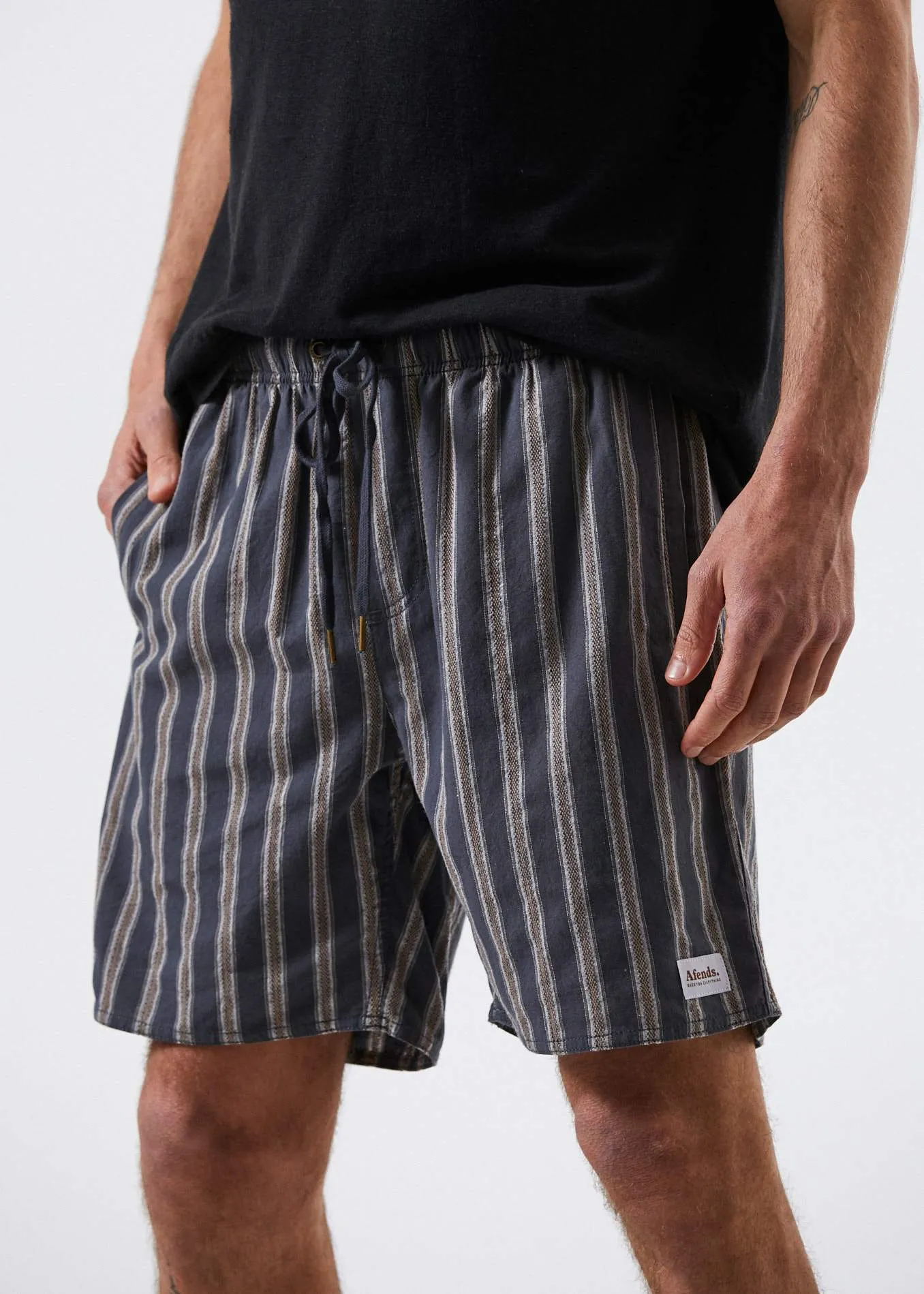 Afends Mens Baywatch Checkout - Elastic Waist Boardshort