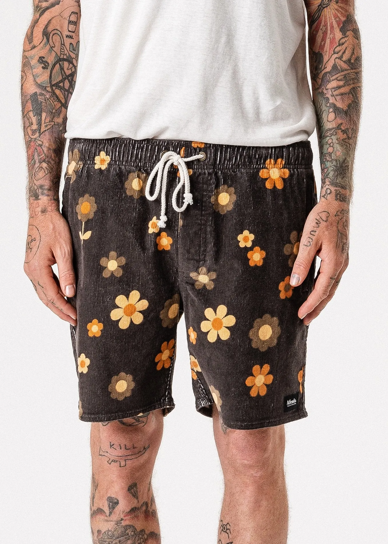 Afends Mens Baywatch Psych - Elastic Waist Boardshort