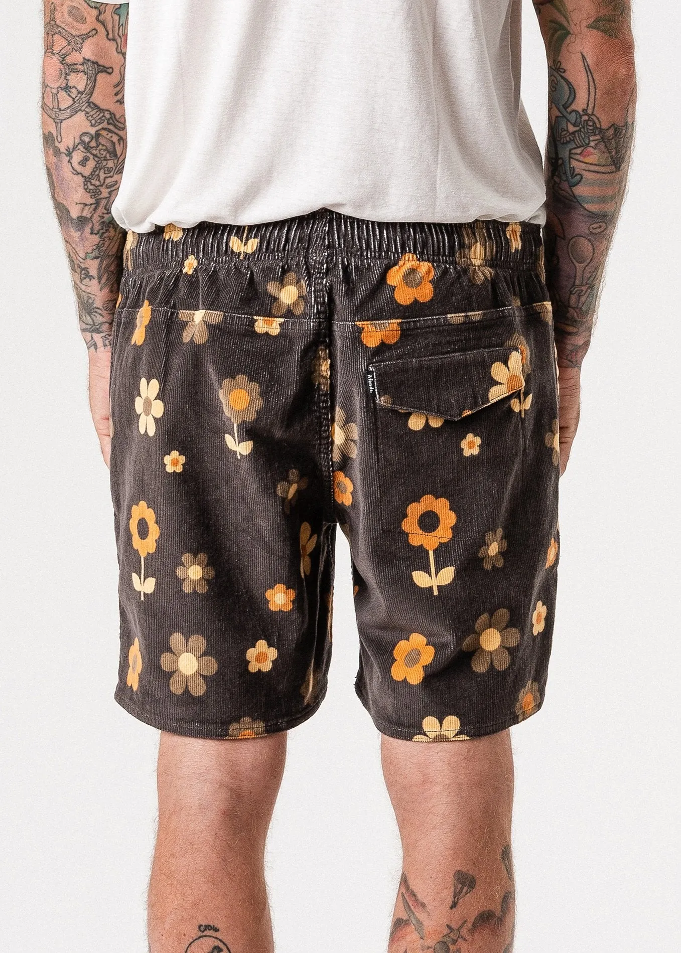 Afends Mens Baywatch Psych - Elastic Waist Boardshort