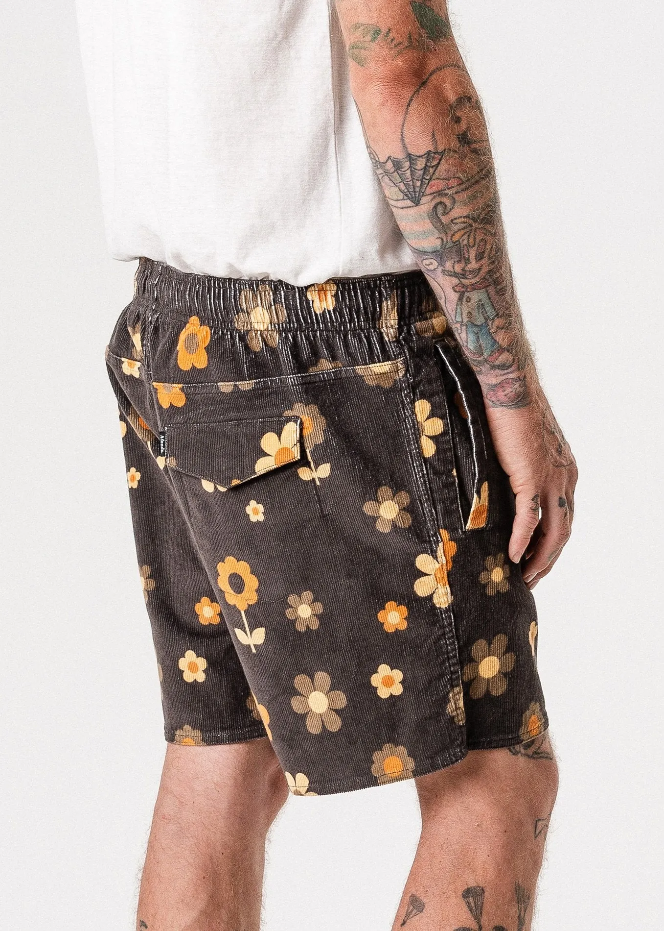 Afends Mens Baywatch Psych - Elastic Waist Boardshort