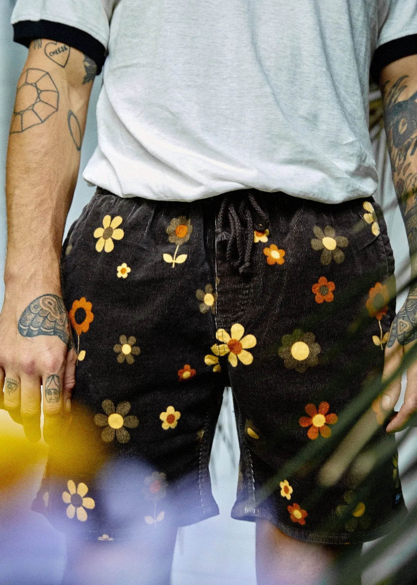 Afends Mens Baywatch Psych - Elastic Waist Boardshort