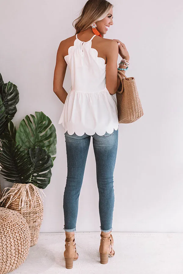 All Dolled Up Babydoll Tank in White