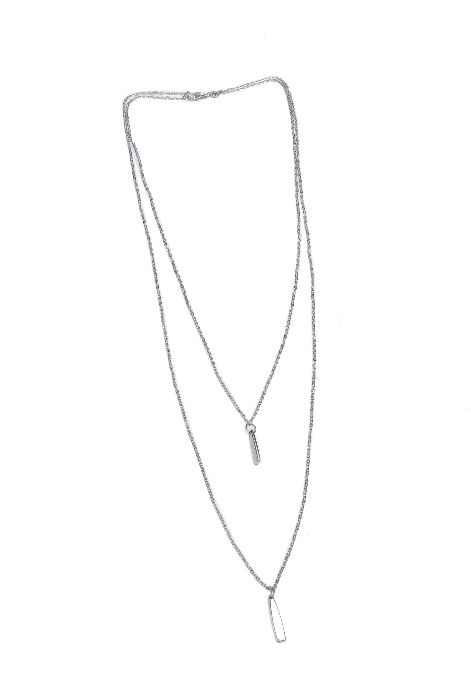 Amelia Silver Layered Chain