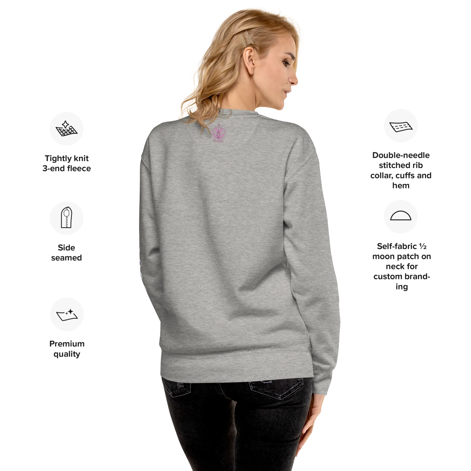 Be There in Five Text Bubble Unisex Premium Sweatshirt (Part of Matching Set- Sold Separately!) *