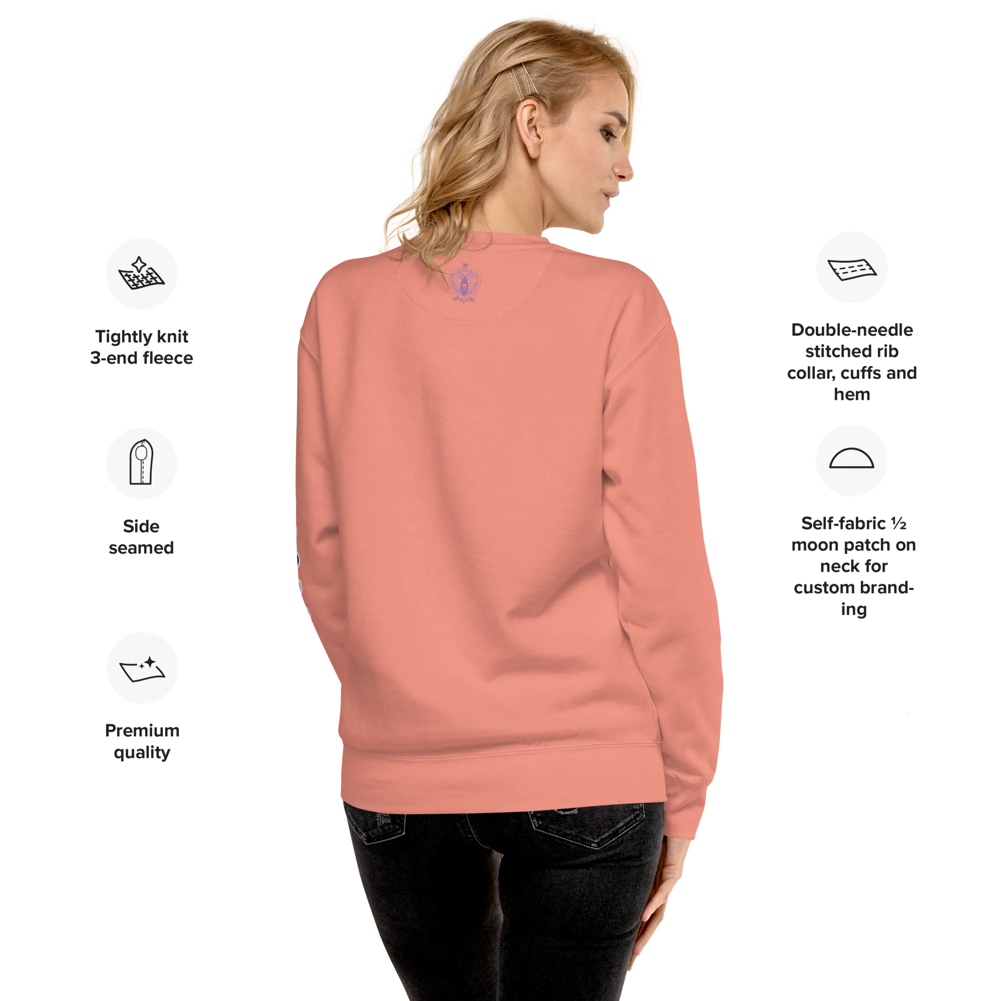 Be There in Five Text Bubble Unisex Premium Sweatshirt (Part of Matching Set- Sold Separately!) *