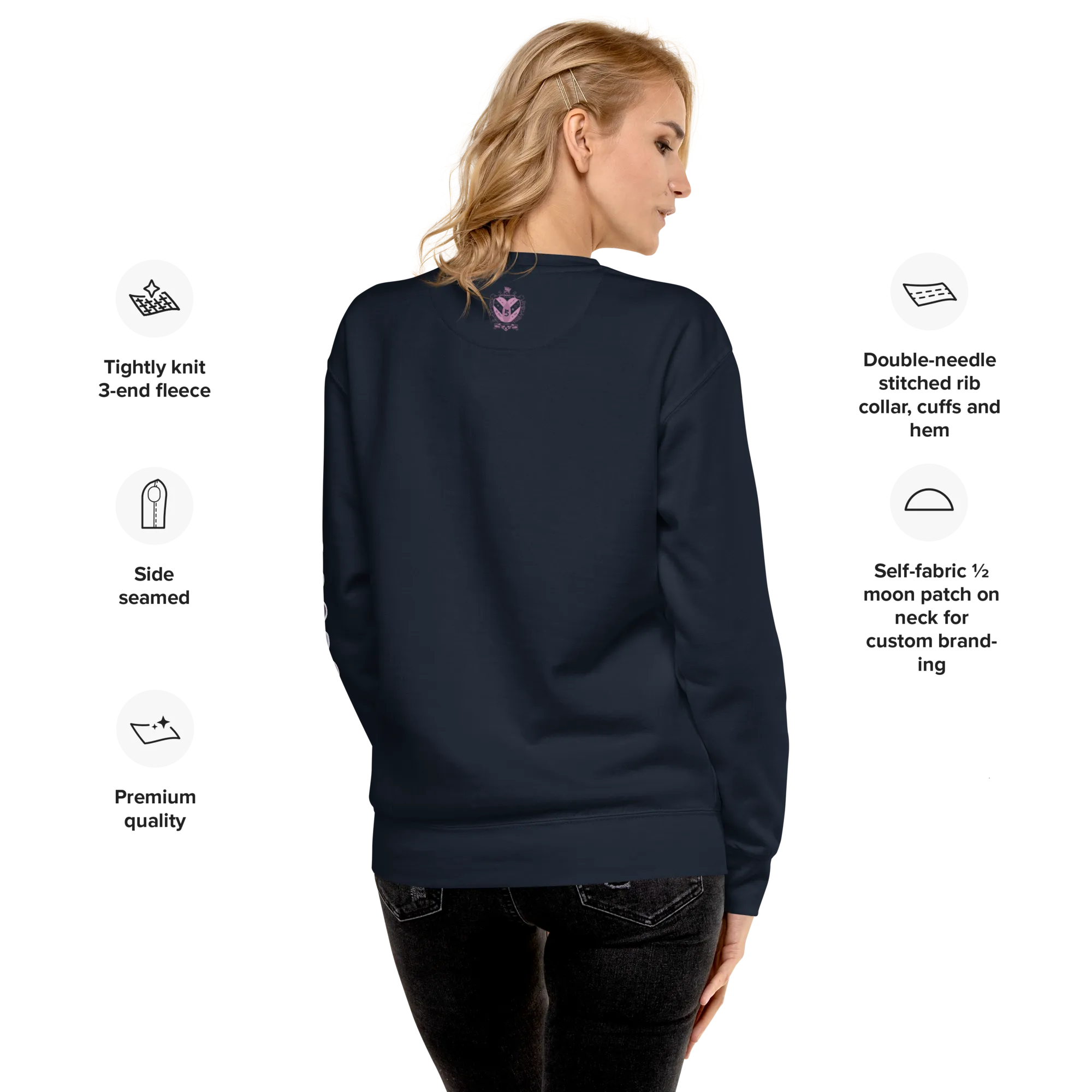 Be There in Five Text Bubble Unisex Premium Sweatshirt (Part of Matching Set- Sold Separately!) *