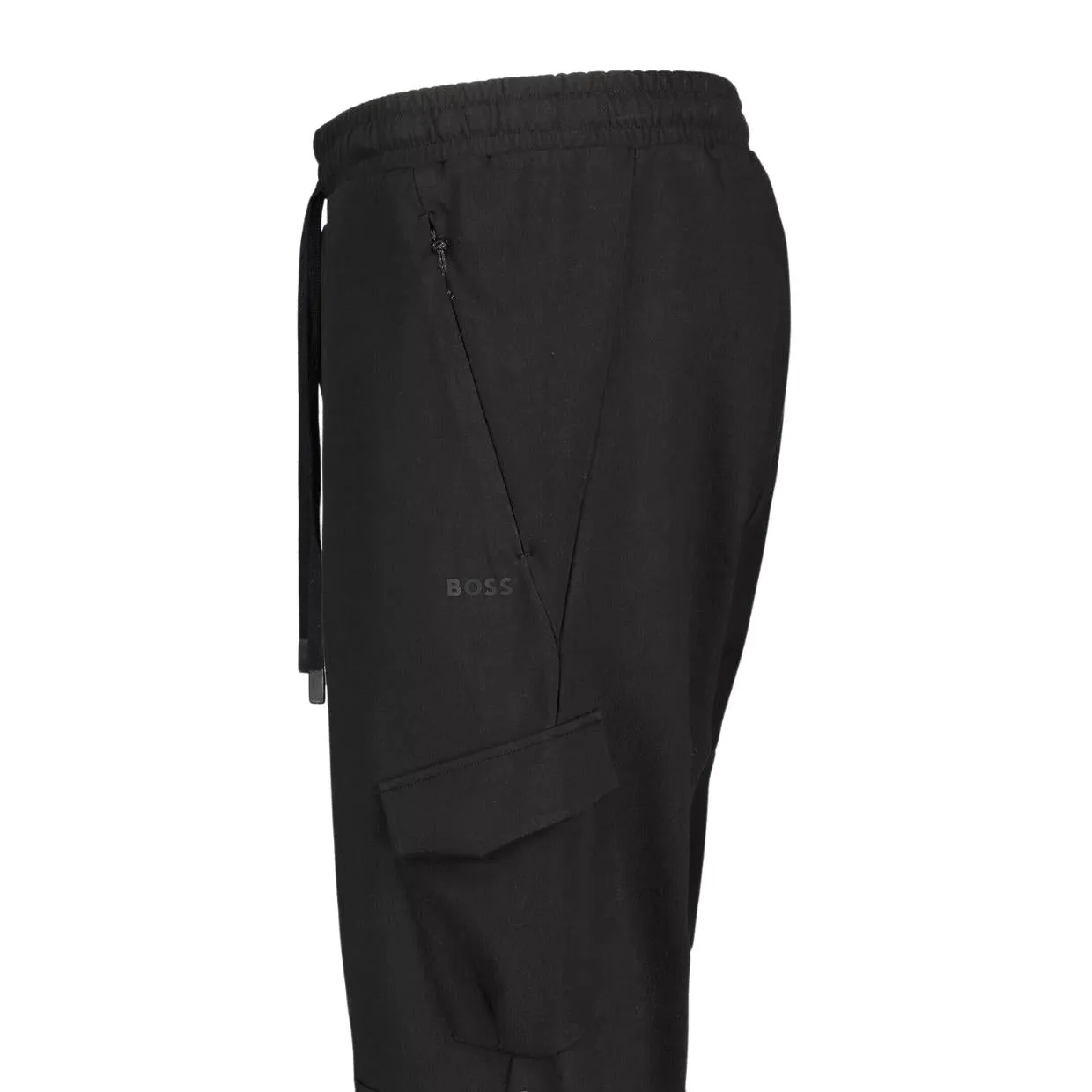 BOSS Logo Hariq Black Jogging Bottoms