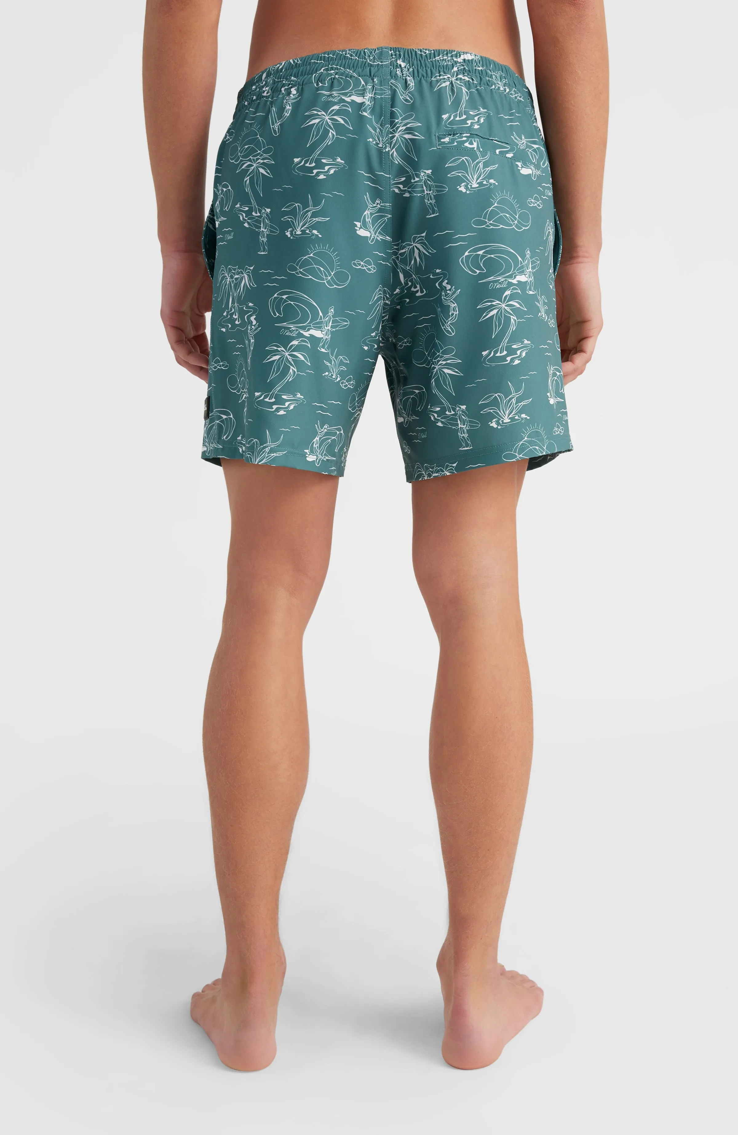 Cali Circle Surfer 16'' Swim Shorts | Blue Circle Surfer