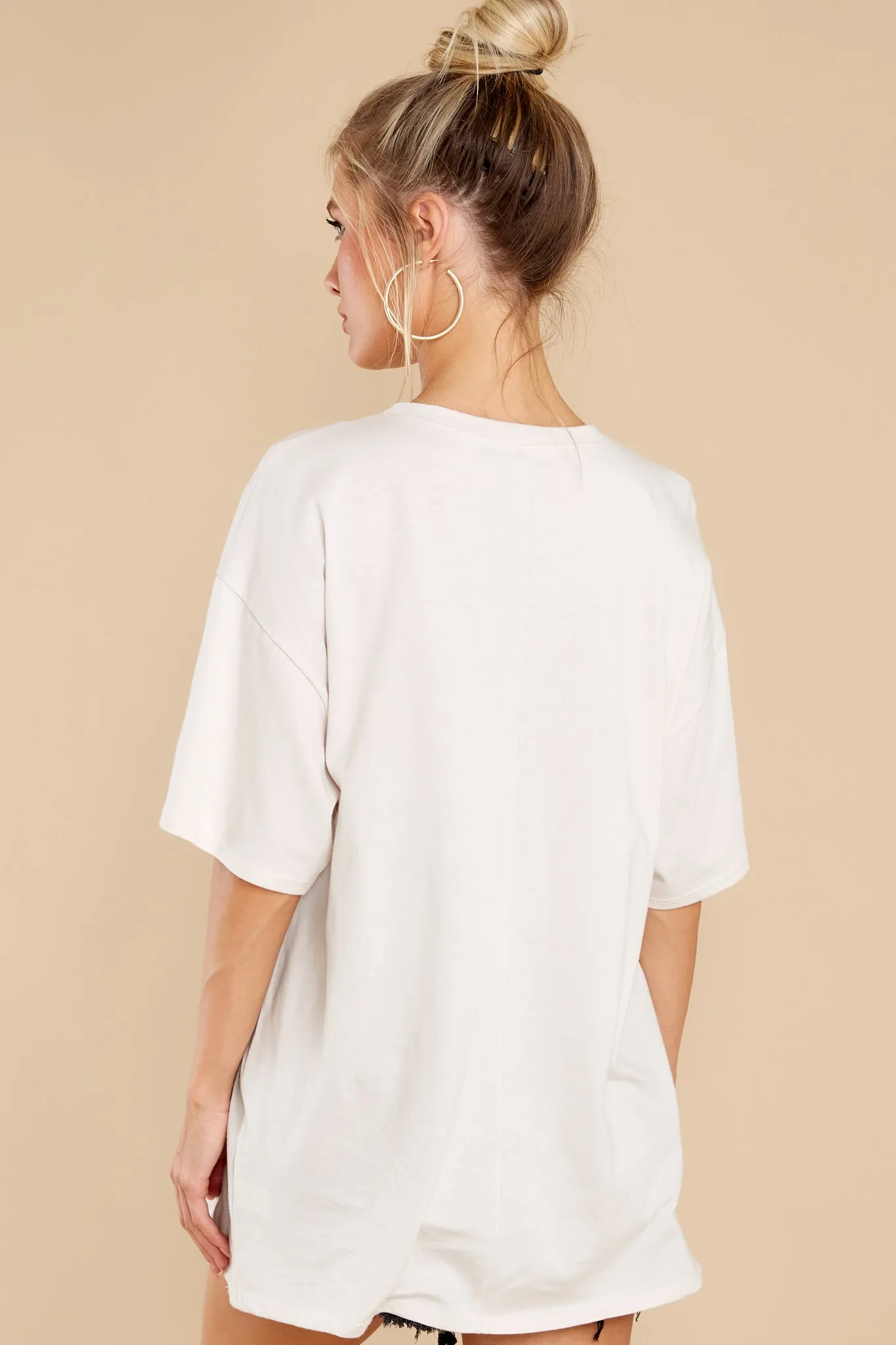 Can't Stop Smiling White Graphic Tee