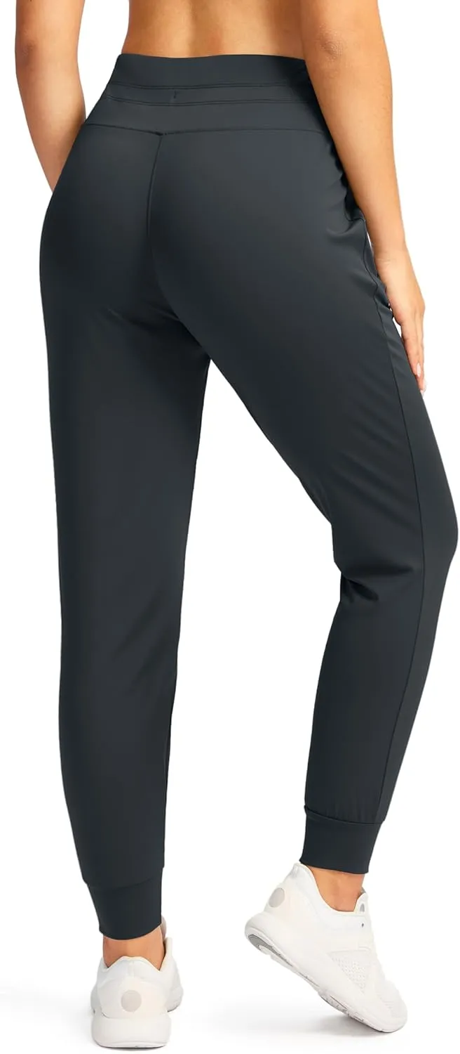 G Gradual Women's Joggers Pants with Zipper Pockets High Waisted Sweatpants Athletic Tapered Pants for Women Lounge Workout