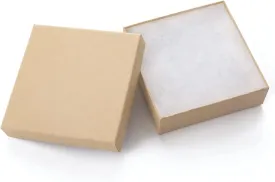 GEFTOL Jewelry Gift Boxes 20 Pack 3.5x3.5x1 Inch Cardboard Jewelry Boxes,Small Gift Boxes for Jewelry Earrings Necklaces Handmade Bangles Bracelets(Brown)