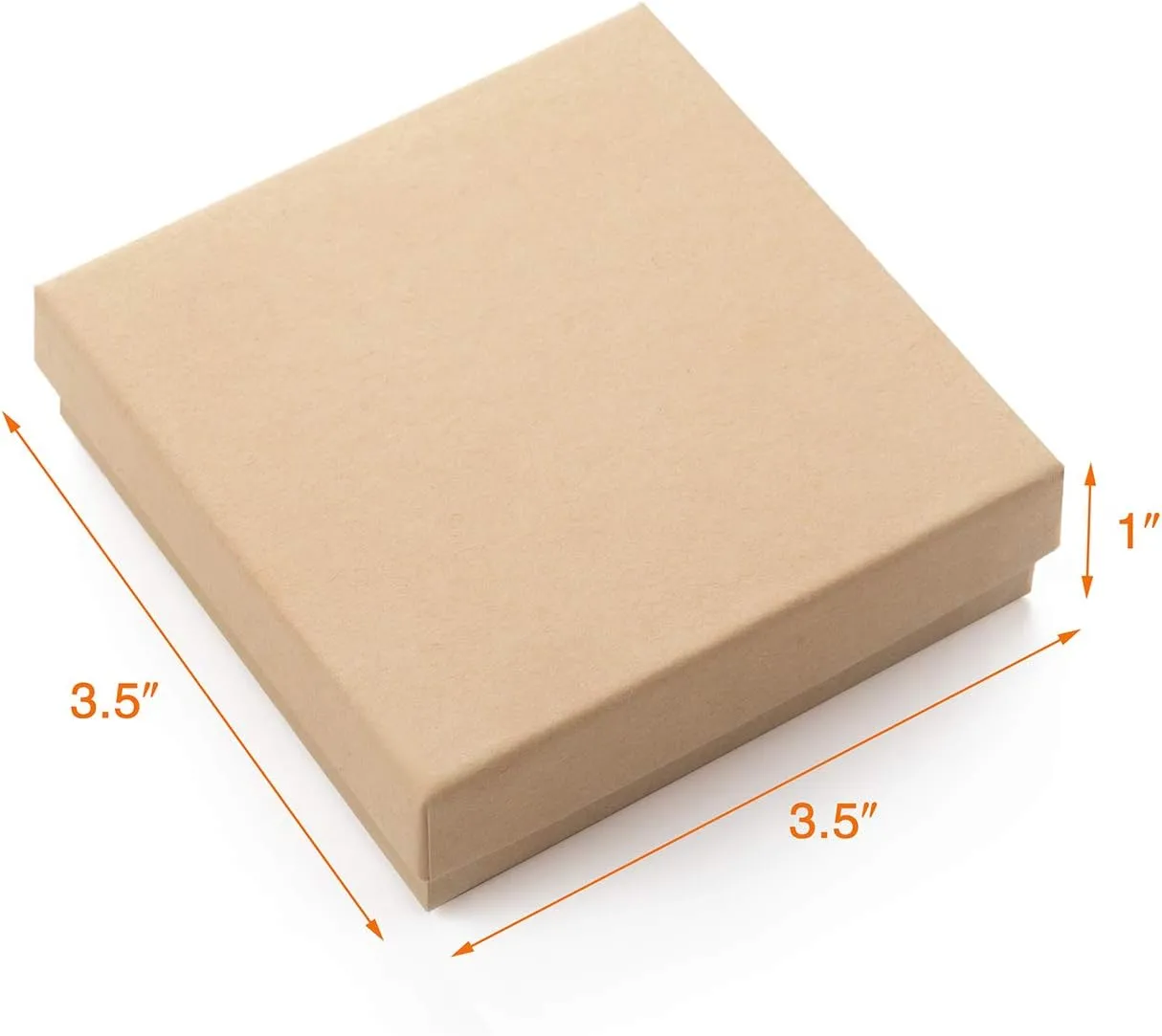 GEFTOL Jewelry Gift Boxes 20 Pack 3.5x3.5x1 Inch Cardboard Jewelry Boxes,Small Gift Boxes for Jewelry Earrings Necklaces Handmade Bangles Bracelets(Brown)
