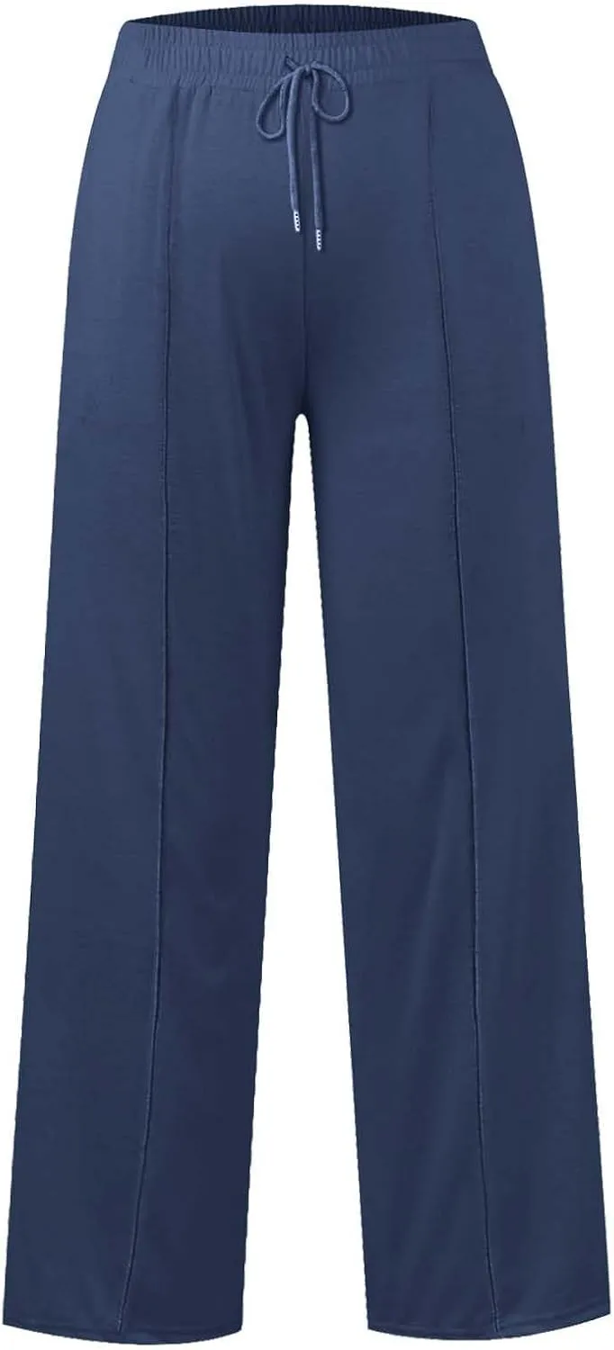 Girls Oversized Wide Leg Sweatpants Kids Baggy Straight Leg Track Pants Casual Plain Pockets Teen Straight Trousers