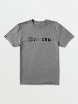 Header Short Sleeve Heather Tee - Heather Grey