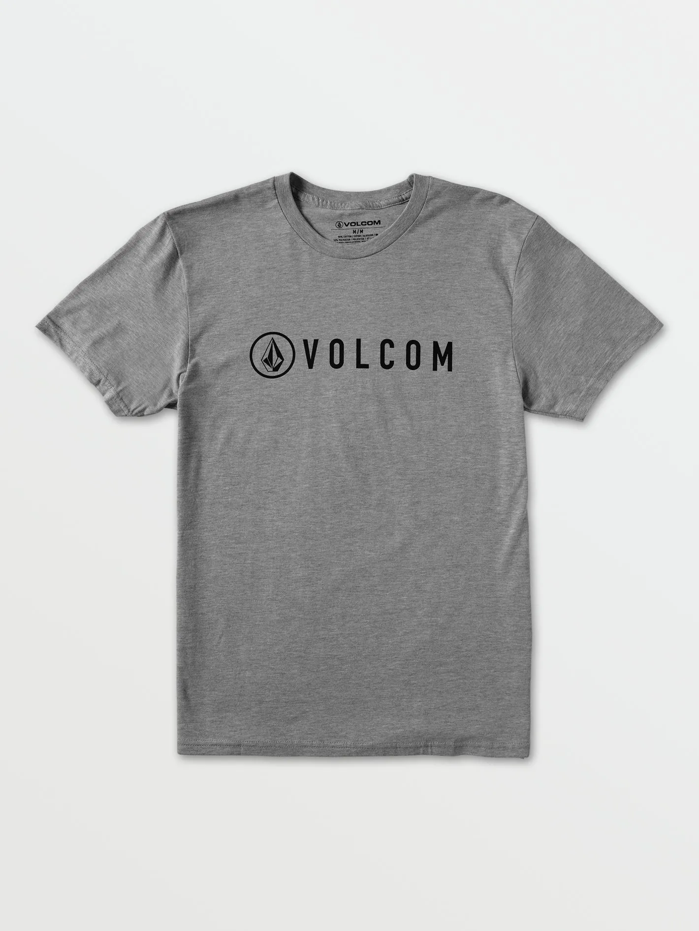 Header Short Sleeve Heather Tee - Heather Grey