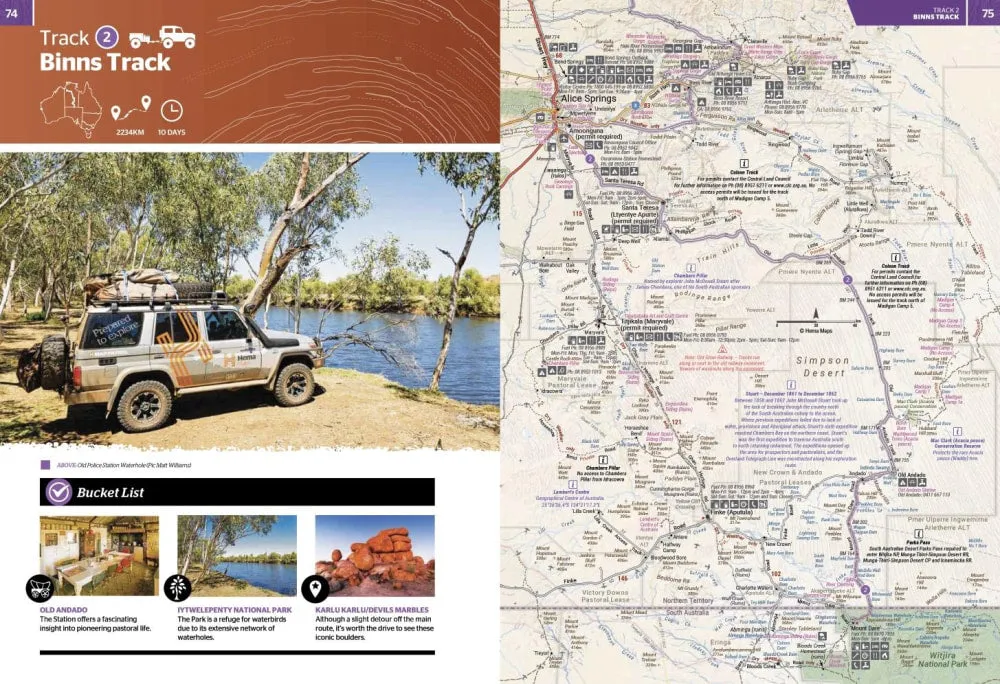 Hema Maps Great Desert Tracks Atlas and Guide