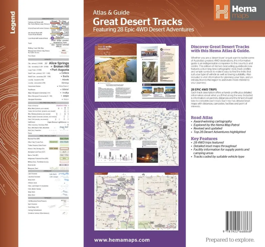 Hema Maps Great Desert Tracks Atlas and Guide