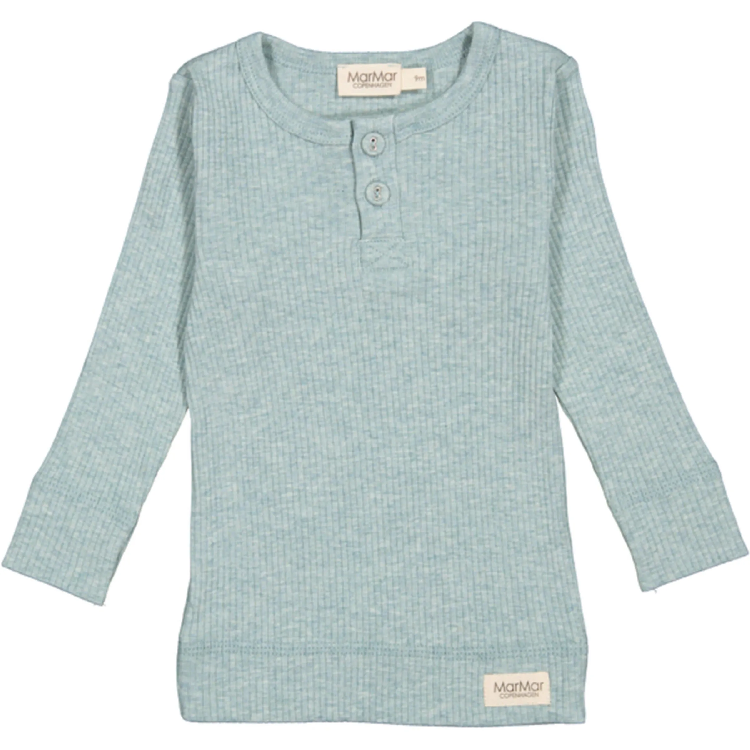 Henley Modal Melange Tee | Pistachio