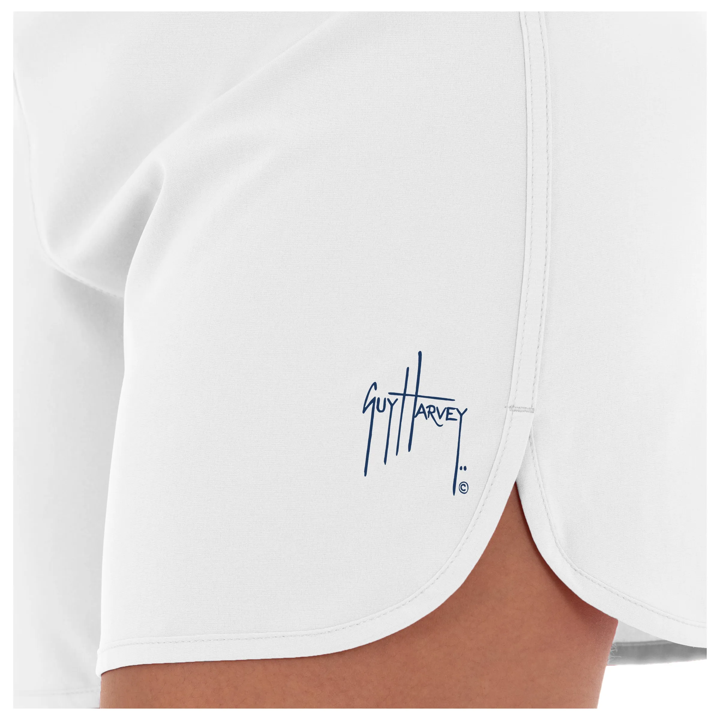 Ladies Core Solid White Performance Short