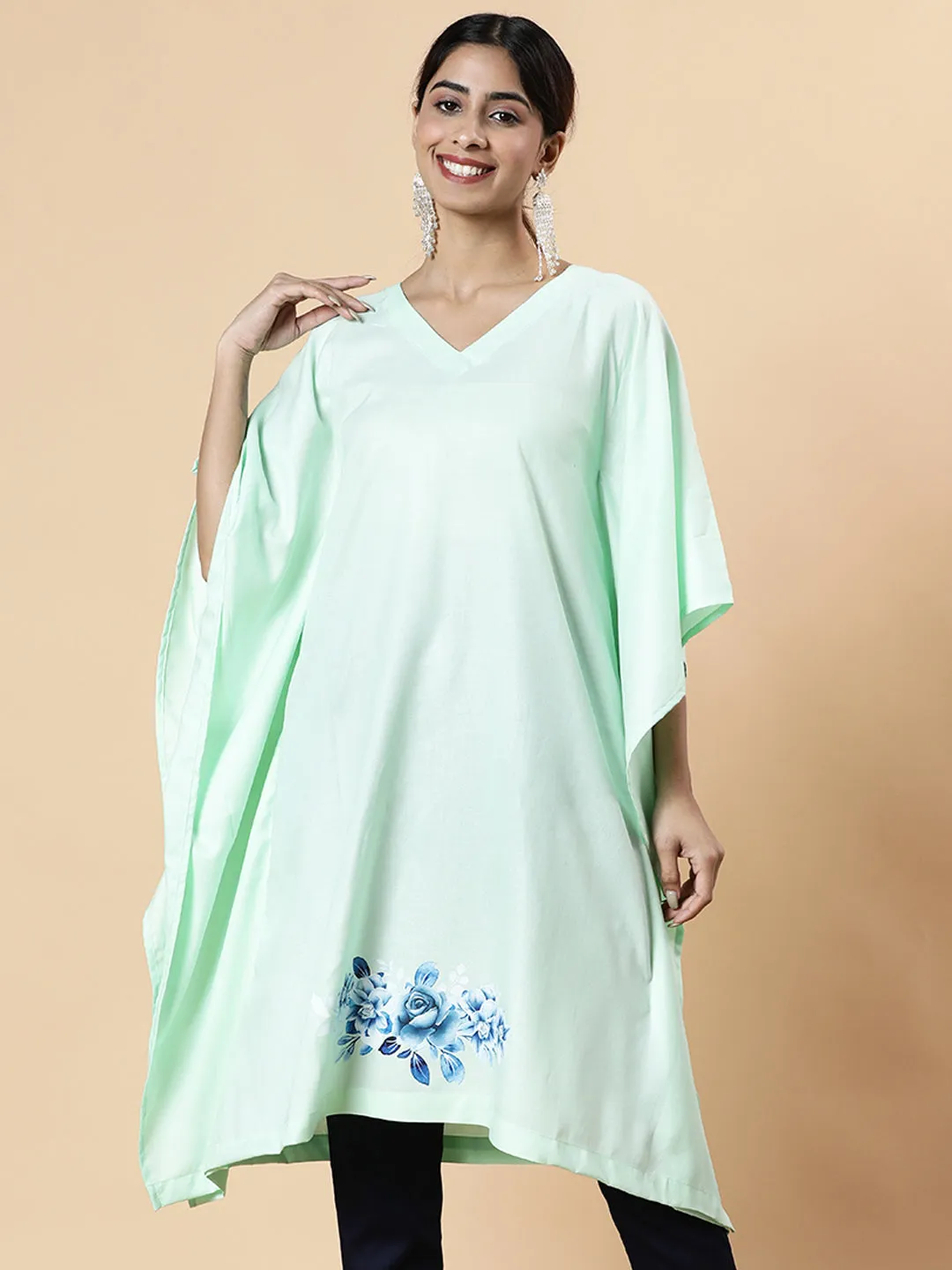 Mint Rayon LongKurta - NeeliChulbuli