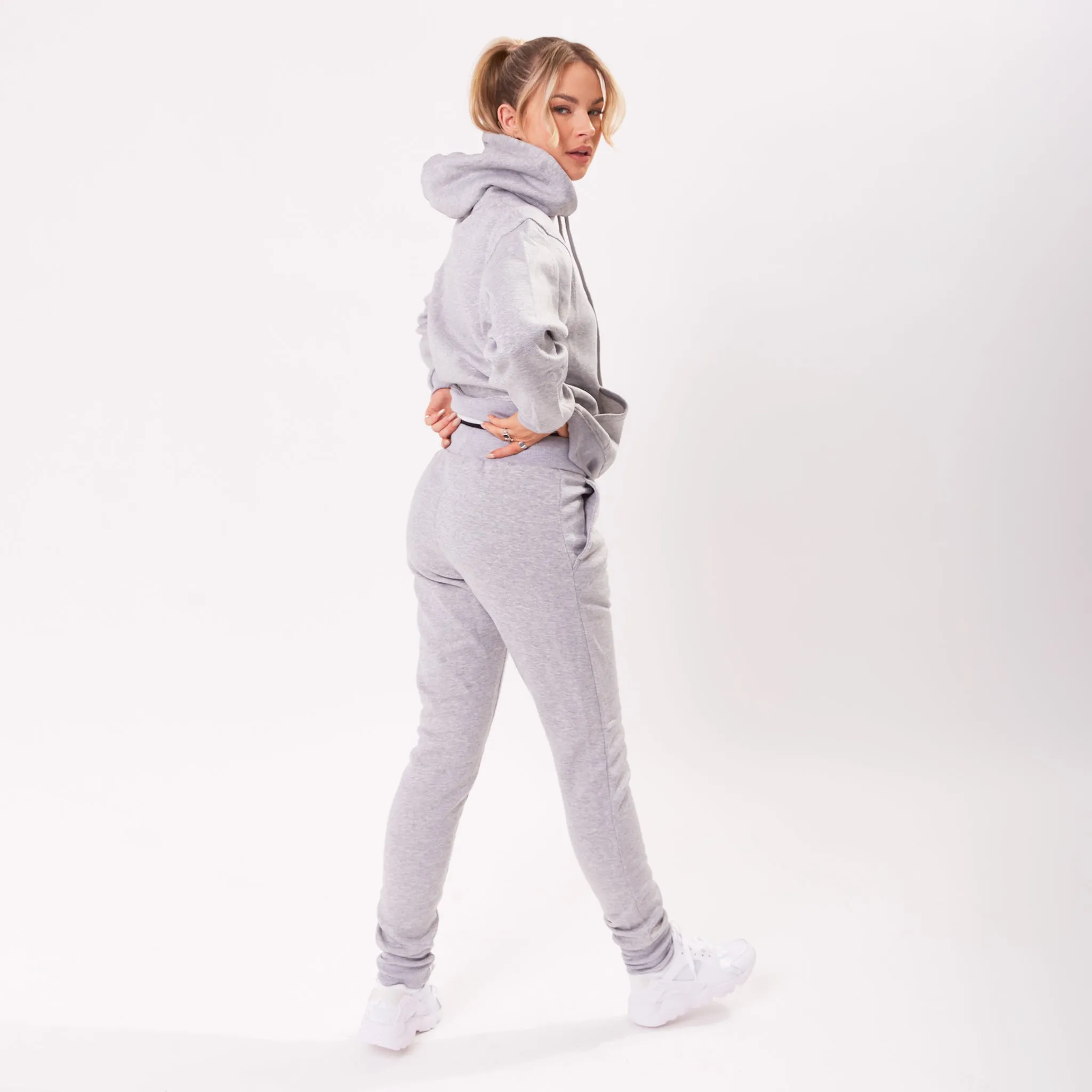 Premium Unisex Sweatpants - Cloud Grey Marl