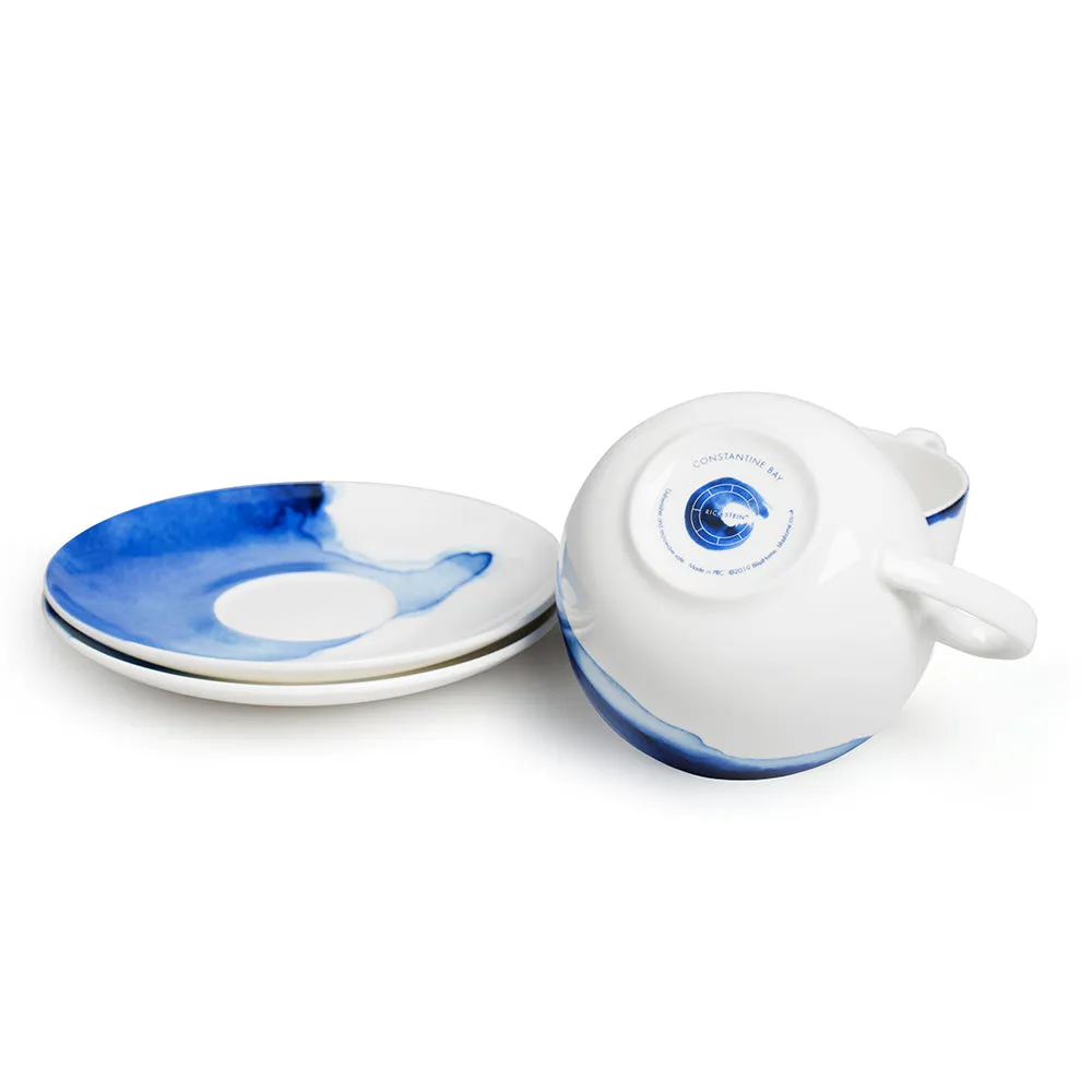 Rick Stein Coves of Cornwall - Set Of 2 Cappuccino Cups