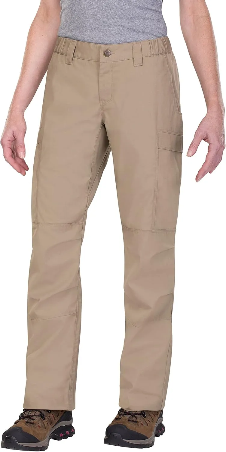 Vertx Womens Tactical Pants Cargo Utility with Pockets, Lightweight Casual Outdoor Work-Wear, Straight Leg, Phantom Lt 2.0, Desert Tan, 18 34