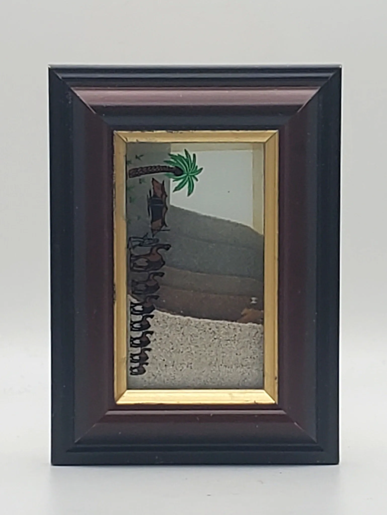 Vintage Seven Sands of the Arabian Desert Framed UAE Souvenir